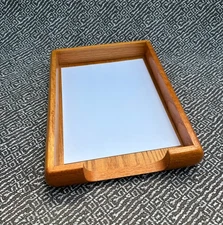 Vintage Beautone Wood Legal Size Paper Tray or Office Storage Tray 1980's