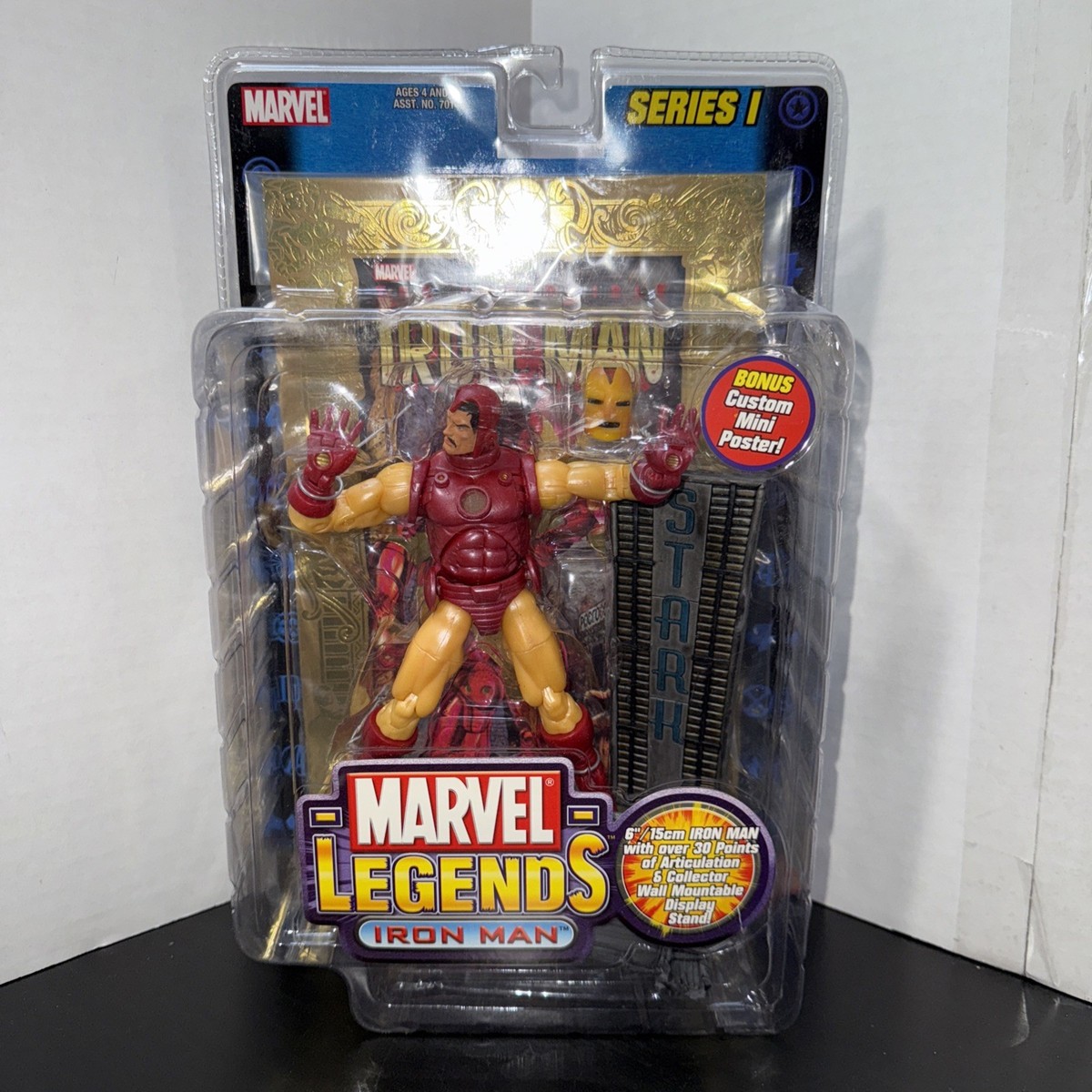 新品 マーベル レジェンド アイアンマン ゴールド バージョン トイビズ ToyBiz Iron Man Series I Marvel Legends SEALED Gold Foil Ver