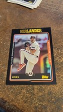 2025 Topps Archives Baseball Black Border Foil Justin Verlander #235