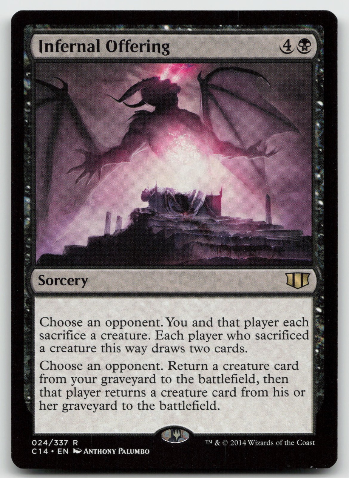 Infernal Offering Commander 2014 24 R LP MTG