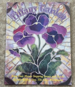 TIFFANY GARDEN Mosiac Stepping Stones & Bricks Poppy Rose Pansie Sun Iris Flower