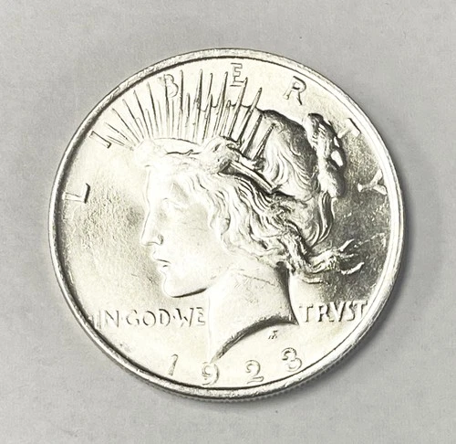 1923 P US Mint Peace Silver $1 Dollar Coin ~ Unc ++++ ~ Free Shipping