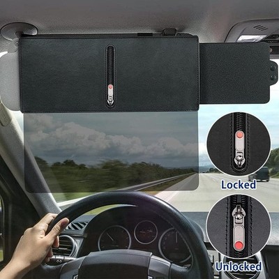  1*Auto Sonnenblende Verlängerung Extender Shield Front Side Shade Anti-Glare