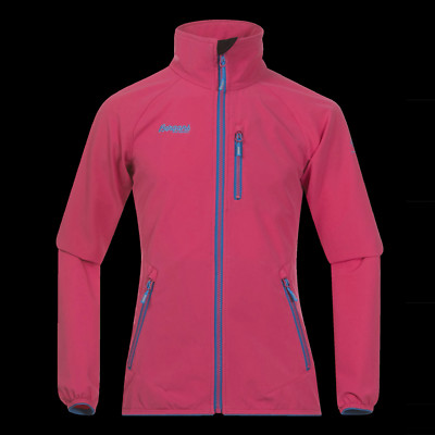 BERGANS 7005 KJERAG Stretch Softshell Jacket Youth-164 Logo Embroidery Pink XS-S
