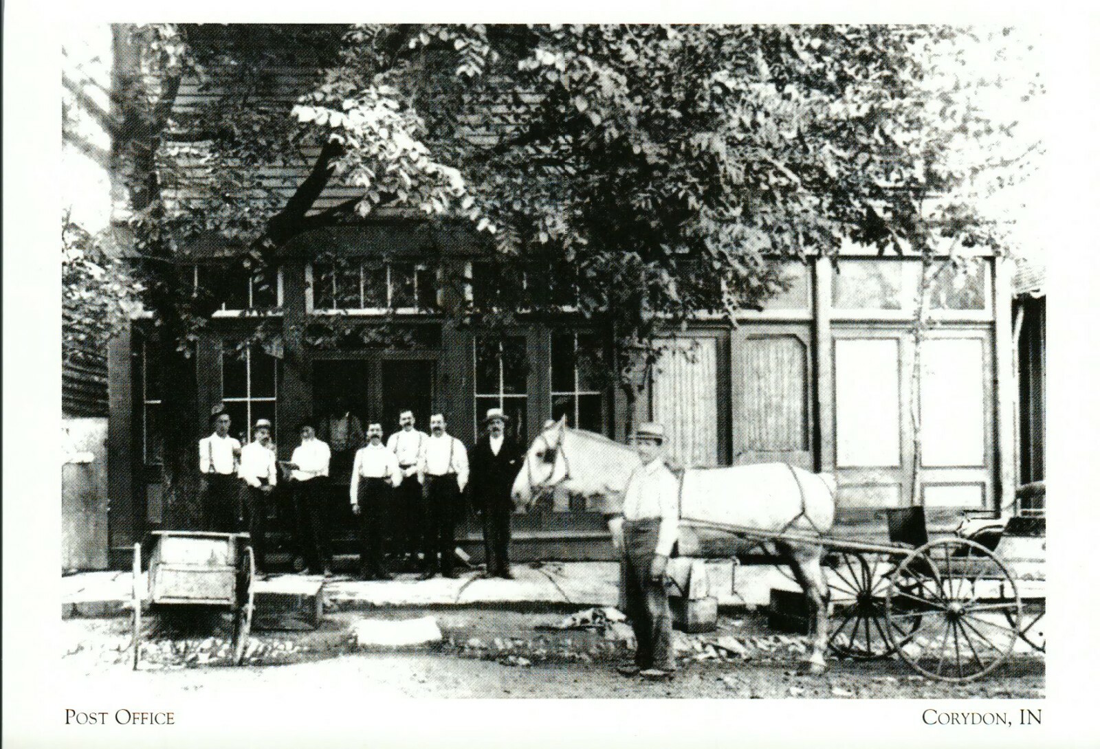 *Indiana Postcard"The Corydon Post Office" /Summer 1897/ *Corydon, IN (G30S5 eBay