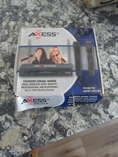 Axess MPWL1504-BK Professional Dual Channel Wireless Receiver w/ Microphones