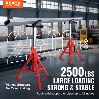 VEVOR V-Head Pipe Stand Fold-a-Jack 2/4-Ball Transfer Roller Head 12" Capacity E - Foto 12