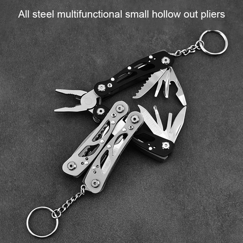 Stainless Steel Survival Multi-Tool with Plier Knife Wire Cutter File