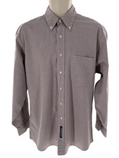 Tommy Hilfiger Men s Red Gingham Long Sleeve Button Down Causal Dress Shirt SZ L