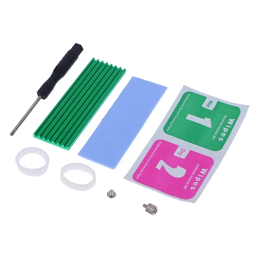 Aluminum cooling heatsink thermal pad for n80 nvme m.2 ngff 2280 pci-e ssd New
