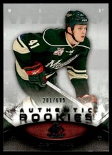 2010-11 SP Game Used ROOKIES Justin Falk Rookie 201/699 Minnesota Wild #162