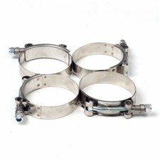 4 X 3.5 Stainless Steel T Bolt Clamp Turbo Intake 3-12 Silicone Hose Clamp