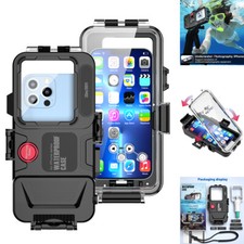 Waterproof Diving Photo Video Case Cover for iPhone 14 13 12 11 XS Pro Max XR SE