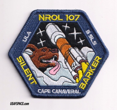 Authentic NROL-107 SILENT BARKER ULA 5 SLS NRO Classified SATELLITE Launch PATCH