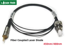LASER TREE 450/488nm 3.5um Single mode Fiber Coupled Laser Diode Blue