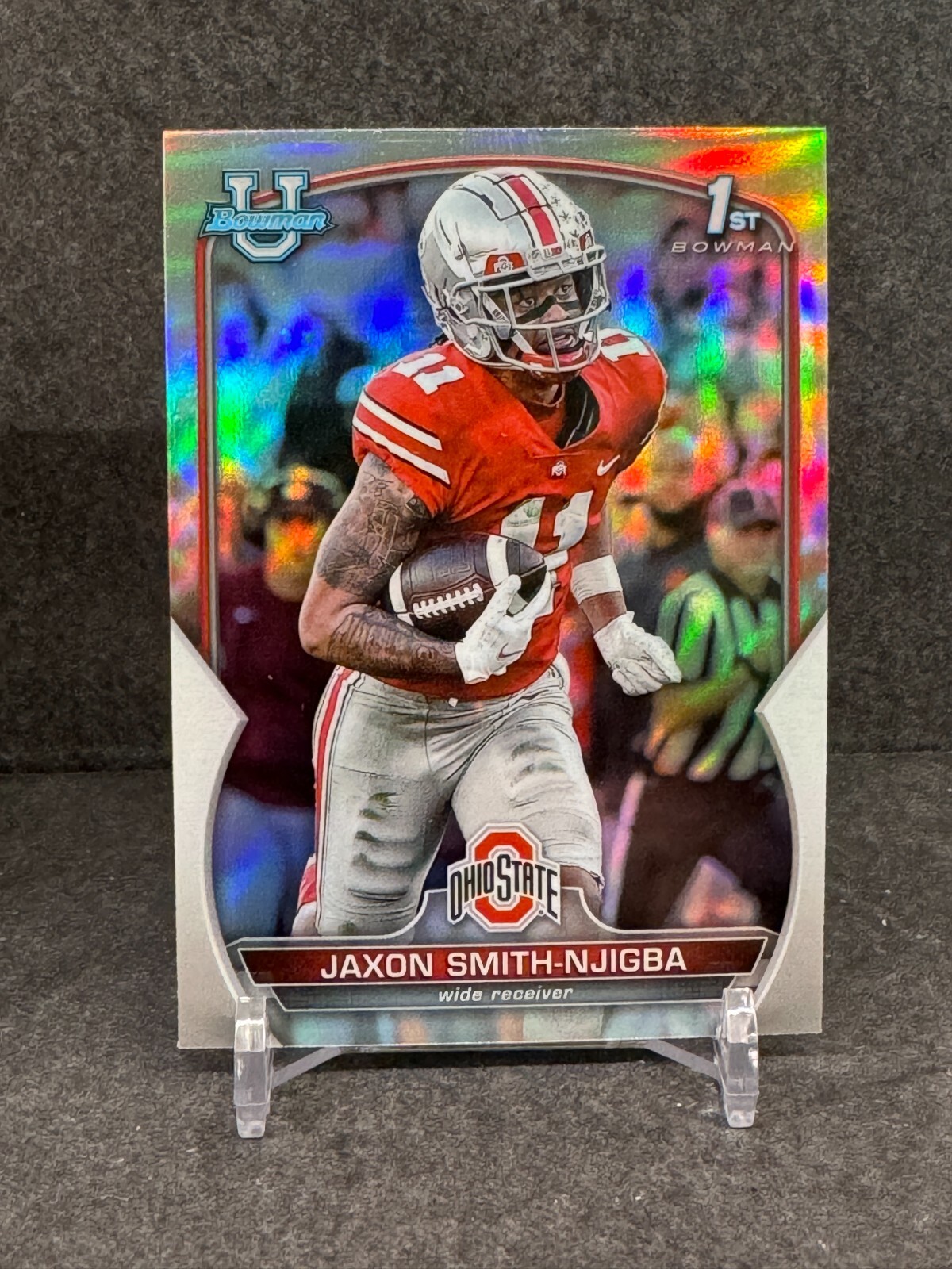 Jaxon Smith-Njigba 2022 Bowman Chrome University Refractor #78 Rookie