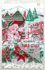 Carnation Plastic Mfg. Co. Inc. New From The Holyland Christmas Tablecloth