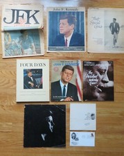 10 JOHN F. KENNEDY Tribute Books / Newspaper Collection BASKETBALL Game Dec 1964