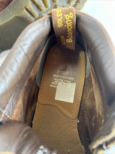 Dr Martens Air Wair 8287 AW004 Made In England Uomo Taglia 6 Marrone Vintage - Foto 12 di 13
