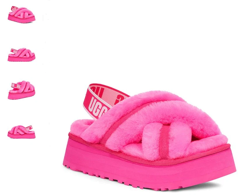 Women's Ugg Taz Platform Slippers - Warm Faux Fur Winter Slides