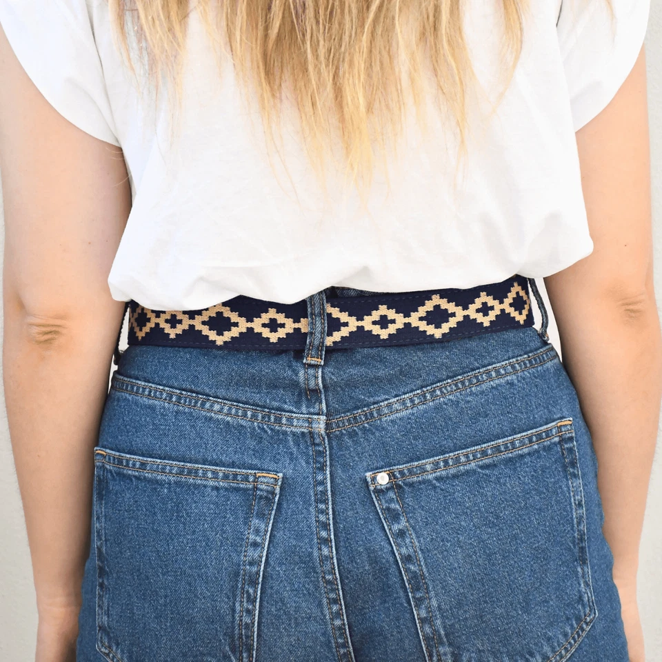 Cinturón Polo Tejido Hecho a Mano Ligero Cuero Curtido Vegetales Cinturón Polo Unisex Foto 4 de 4