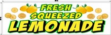 29" x 96" FRESH SQUEEZED LEMONADE BANNER GREAT FOR TABLE FRONT