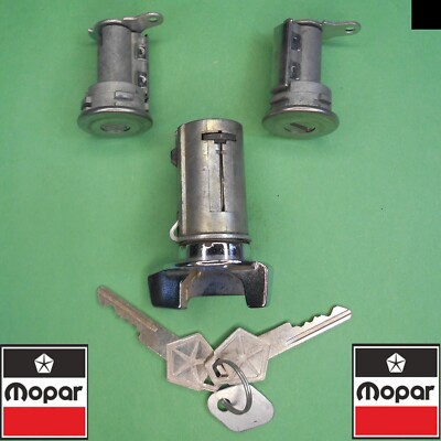MOPAR NOS 1970-1985 lockset for tilt steering columns ignition & 2 doors 3548955