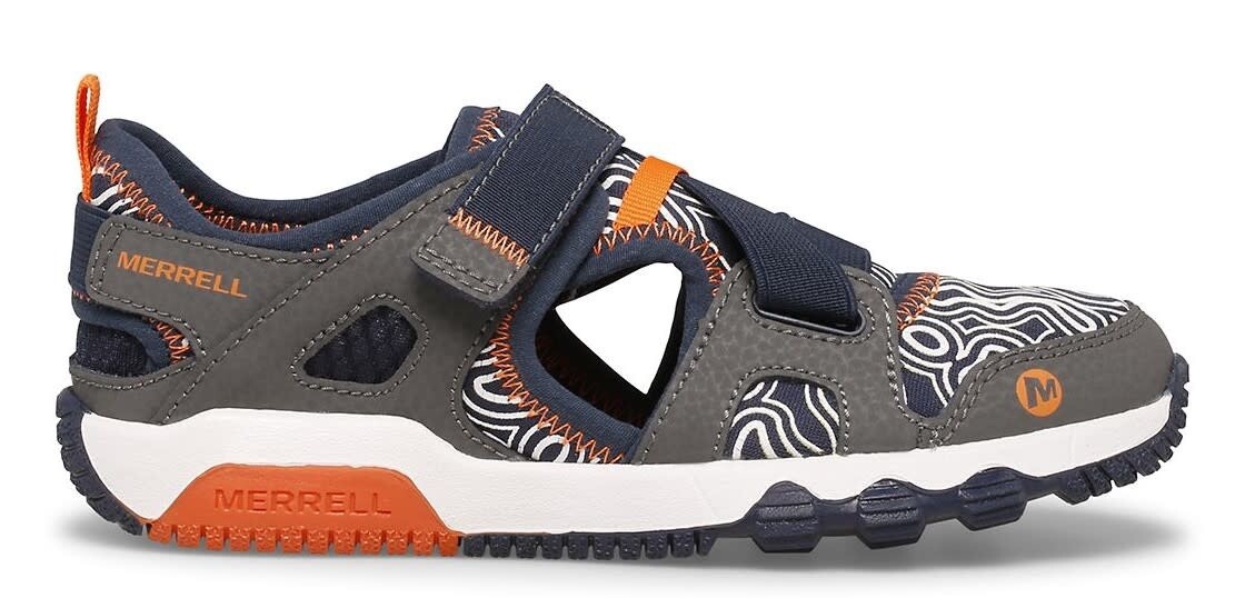 Nuove scarpe Merrell Hydro Free Roam cromate ragazzo 5 MK265855 grigio navy sneakers