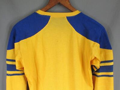 Vintage 1940s Rawlings Football Uniform Jersey Shirt Gold/Blue