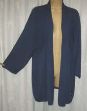 NWT SZ 3X ALFANI "CRESENT BLUE"-----$85.00------OPEN FRONT COZY CARDIGAN SWEATER