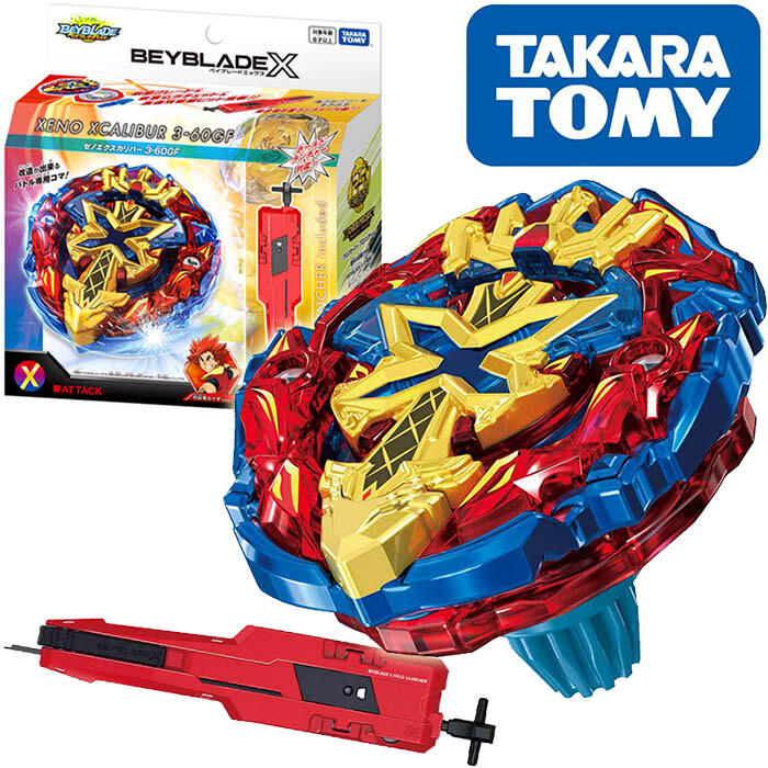 TAKARA TOMY Xeno Excalibur 3-60GF Burst Beyblade X Starter