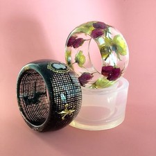 CLEAR SILICONE MOLD, MB008 FOR BANGLE, RESIN MOLD