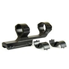 BLACK Slim Offset Cantilever Picatinny Weaver Scope Mounts 1"/30mm W Inserts