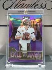 2021 Panini Playoff  Tom Brady Call to Arms #CA-TBR SP Purple Prizm