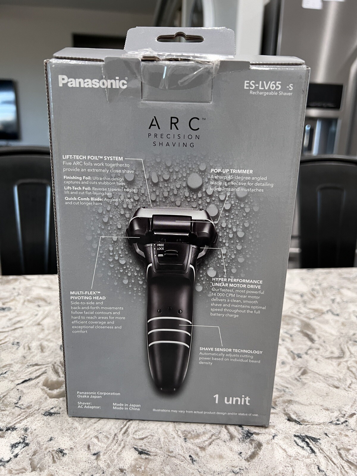 Panasonic Arc 5 Electric Razor 5 Blade ESLV65S Arc5 Washable
