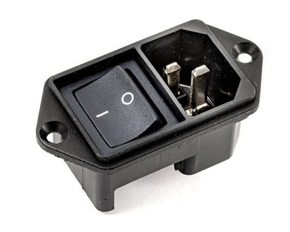 Life Fitness 95cv Stepper IEC entrada C-14 com interruptor de linha 2 pólos 1010668-0001 - Imagem 2 de 3