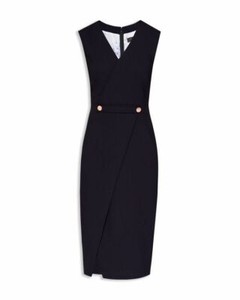 ted baker navy and white dress