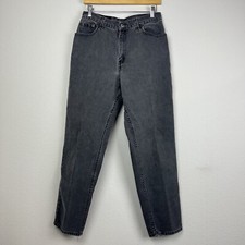 Vintage Levi's 550 Jeans Womens 12 Black 90s Made in USA Relaxed High Rise Mom