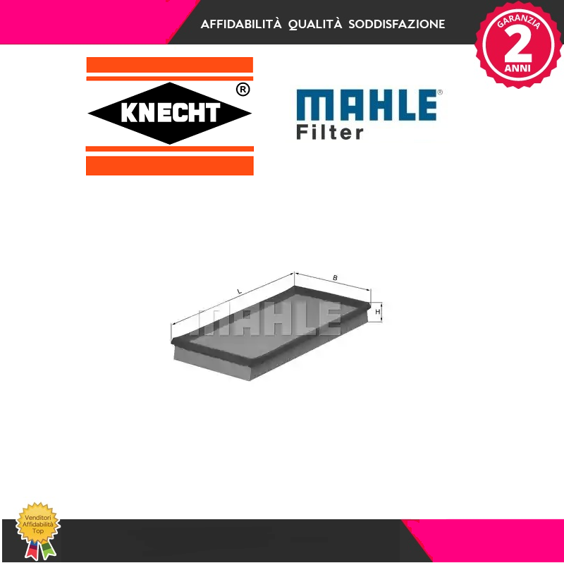 LX503 Filtro aria (MARCA-KNECHT)