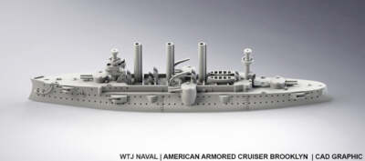 Brooklyn - US Navy - Pre Dreadnought Era - Wargaming - Axis and Allies - Naval M