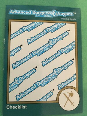 1993 Gold Boarder Series 1 TSR Advanced Dungeons & Dragons Series Singles