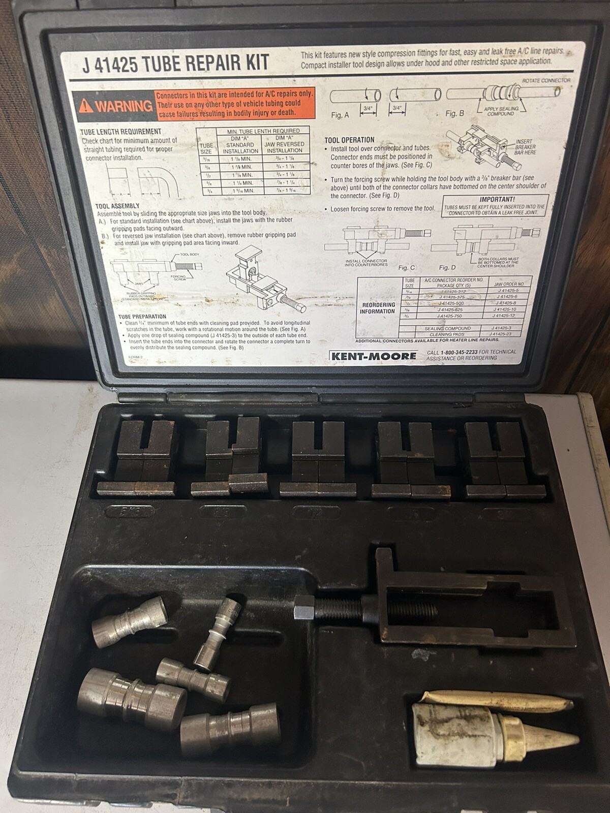 KentMoore J 41425 A/C Line Repair Kit Gm General Motors eBay