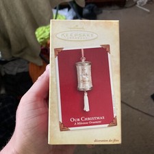 NEW Hallmark Ornament - OUR CHRISTMAS - A Milestone 2004 with Memory Card Z8