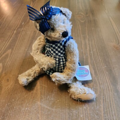 Vtg '97 Ganz Cottage Collectibles ''Candace'' Plush Bear W/ Carrot By Mary Holstad