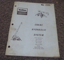 Galion Dresser 125 125A 150A Crane Hydraulic System Circuits Schematics Manual