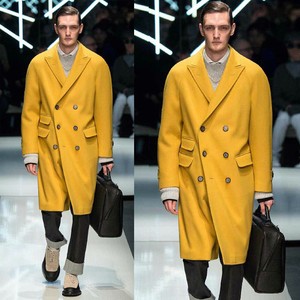 yellow long jacket
