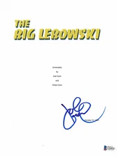 JOHN GOODMAN SIGNED AUTO THE BIG LEBOWSKI FULL SCRIPT BECKETT BAS COA 1