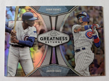 2019 Topps Chrome Greatness Returns - Javier Baez/Ernie Banks - Chicago Cubs!