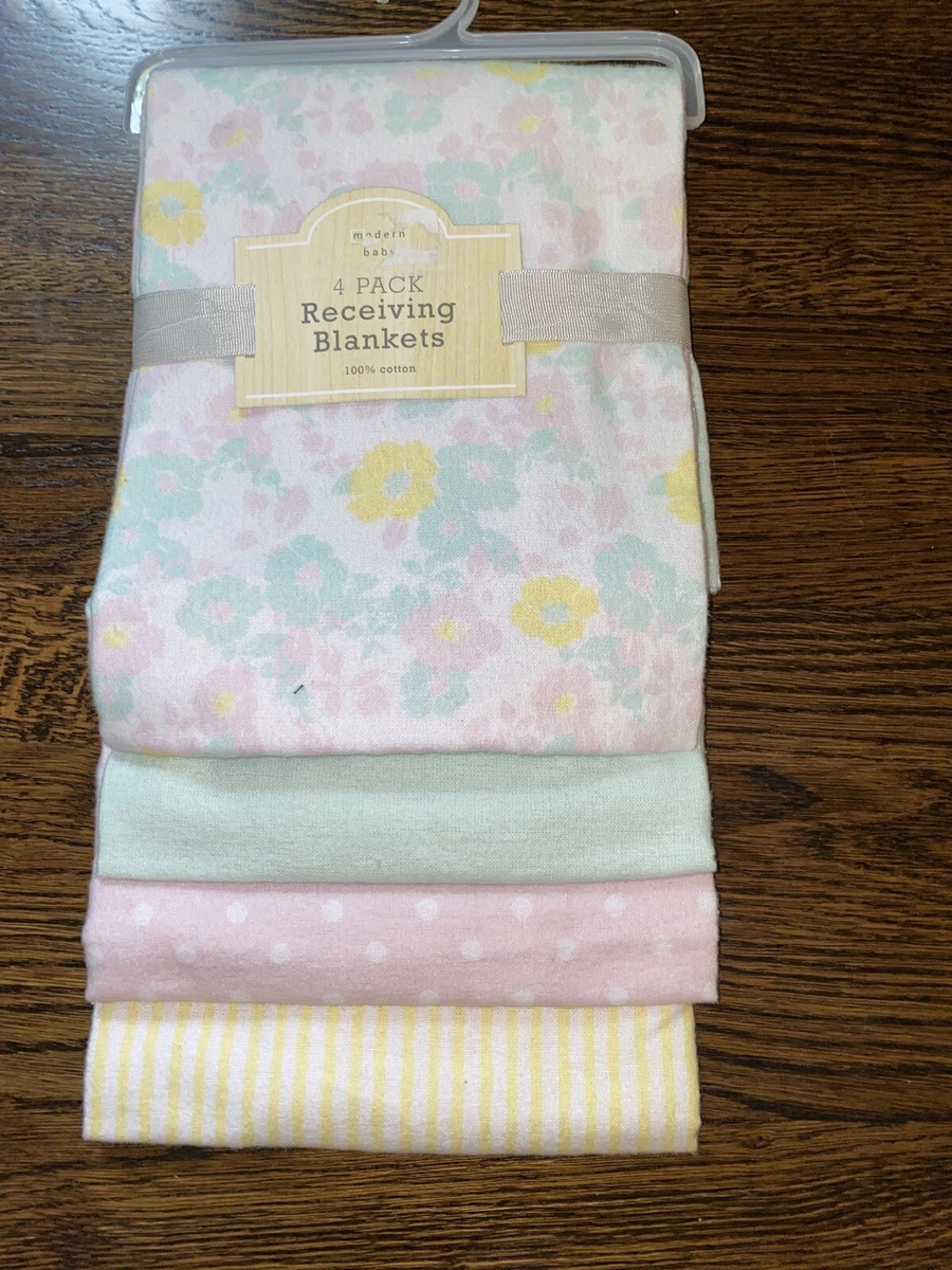Modern baby 4 pack receiving sale blankets
