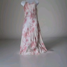 Willow Slip Dress Small Pink Cloud Midi  Watercolor Fairy Whimsical Spring Break